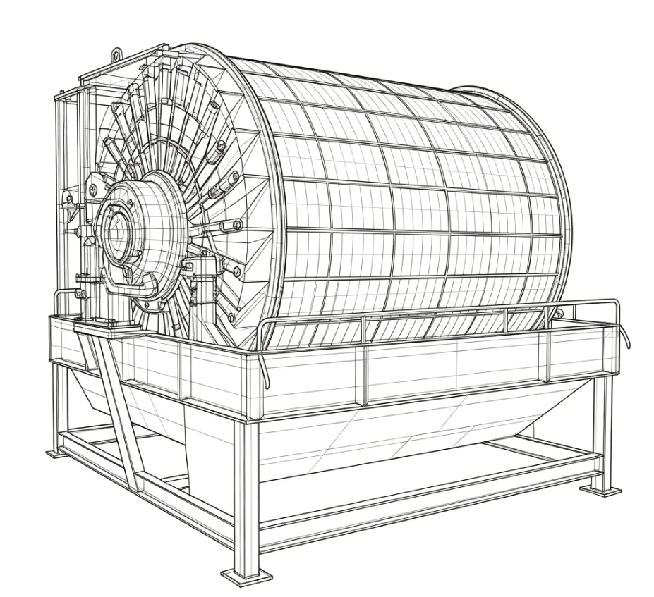 External Filter Drum Vacuum Filter 2