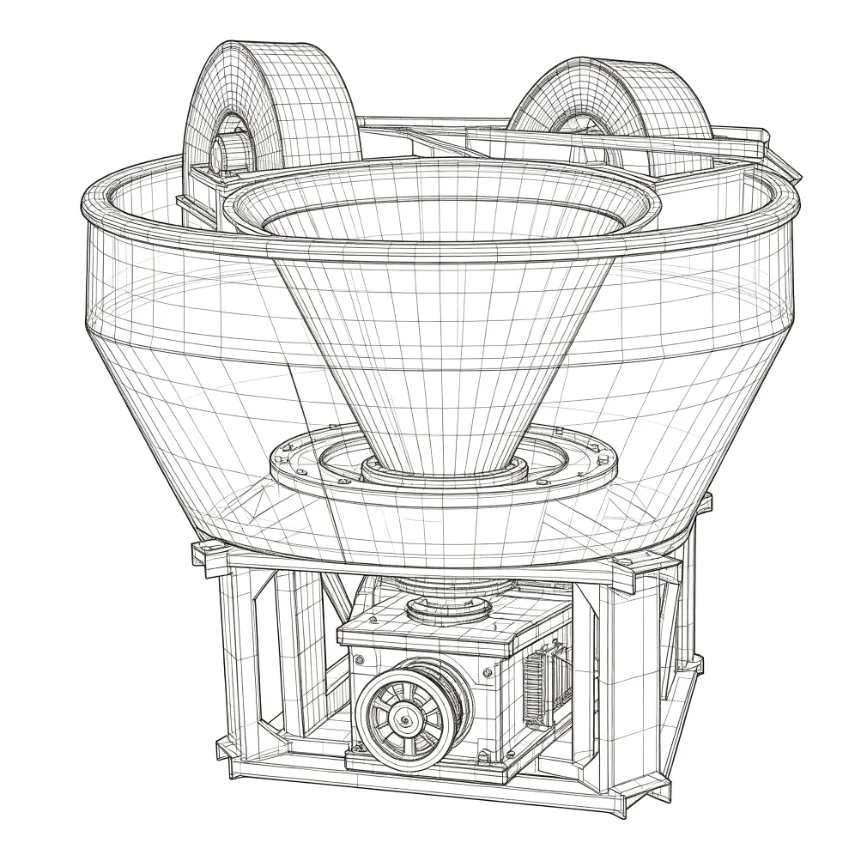 Wet Pan Mill / Gold Grinding Machine 2